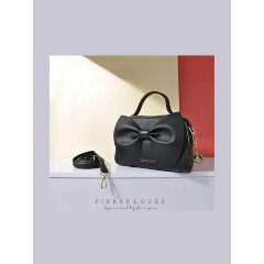 Pierre Loues Γυναικεία Τσάντα Χιαστί (514-28) Μαύρη