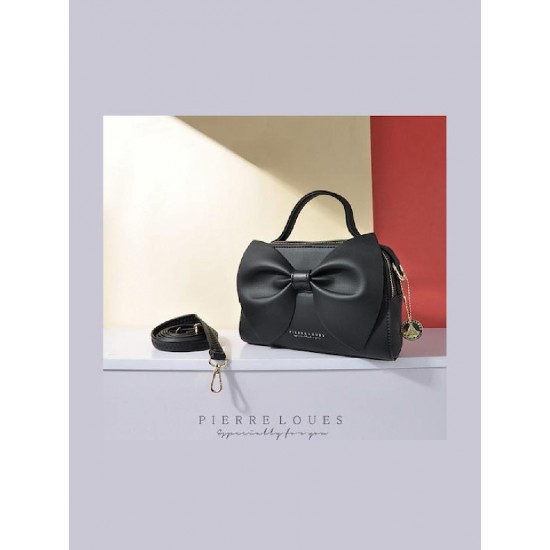 Pierre Loues Γυναικεία Τσάντα Χιαστί (514-28) Μαύρη