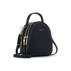 Pierre Loues Γυναικεία Τσάντα Πλάτης (931-8) Μαύρη