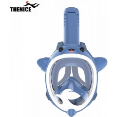 Thenice KF-5 Παιδική Μάσκα Θαλάσσης Φαλαινάκι με Νεροπίστολο Full Face Snorkel Mask (XS) Blue - (04344)