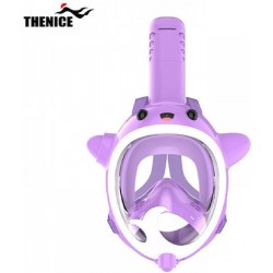 Thenice KF-5 Παιδική Μάσκα Θαλάσσης Φαλαινάκι με Νεροπίστολο Full Face Snorkel Mask (XS) Purple - (04346)