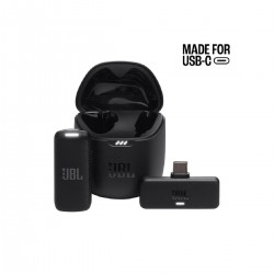 JBL Quantum Stream Wireless USB-C Clip-on Wireless Microphone Black
