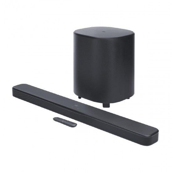 JBL Bar 500ΜK2, 5.1-ch Soundbar, MultiBeam, Virtual Dolby Atmos, Wireless Subwoofer Black