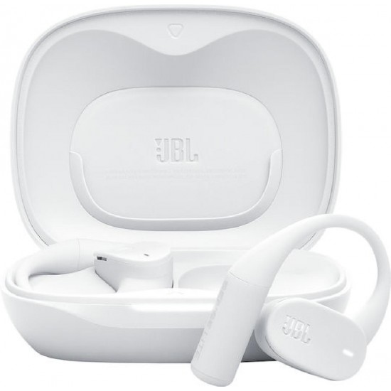 JBL Sense Lite Open Ear Bluetooth Handsfree Ακουστικά με Αντοχή στον Ιδρώτα και Θήκη Φόρτισης Λευκά