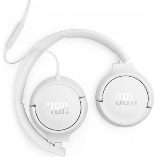 JBL Tune 520C On-Ear Wired Headphones White