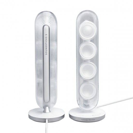 Harman Kardon Soundsticks 5 Wireless Bluetooth Speaker (White)