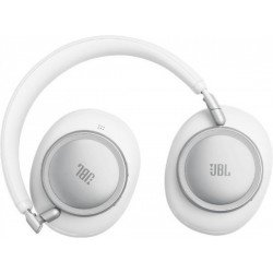 JBL Live 780NC Ασύρματα Bluetooth On Ear Ακουστικά με 50 ώρες Λειτουργίας Λευκά
