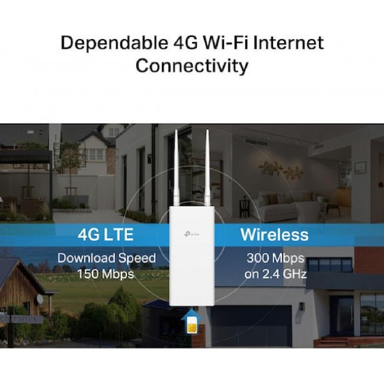 Tp-Link TL-MR100-Outdoor 4G 300 Mbps Wi-Fi Router v1.0