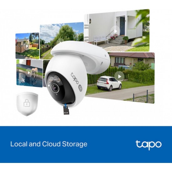 TP-LINK TAPO C560WS v1 IP Κάμερα Παρακολούθησης Wi-Fi 4K Αδιάβροχη με Ηχείο και Φακό 4mm