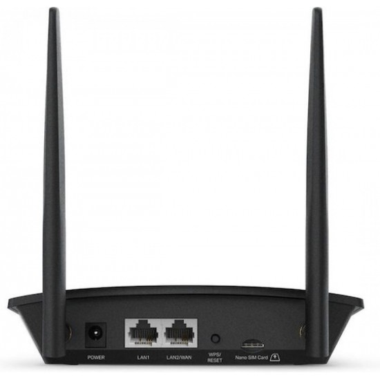 TP-LINK MR100 v3.20 Ασύρματο 4G Router Wi-Fi 4 με 2 Θύρες