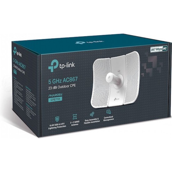 TP-LINK CPE710 v2.4 Εξωτερική Κεραία WiFi Κατευθυντική 23dBi με σύνδεση Ethernet (1700000331)