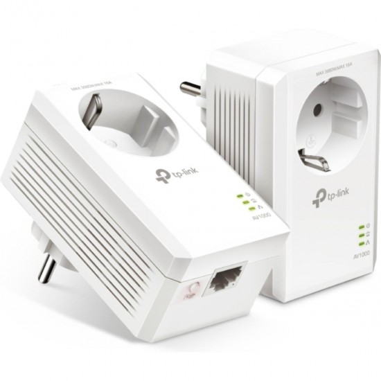 TP-Link TL-PA7017P KIT AV1000 Gigabit Passthrough Powerline Starter Kit v5.0