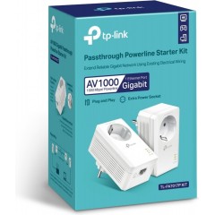TP-Link TL-PA7017P KIT AV1000 Gigabit Passthrough Powerline Starter Kit v5.0