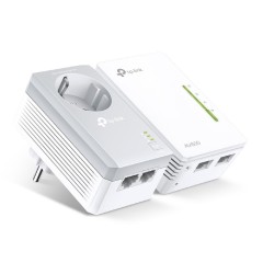 TP-LINK TL-WPA4226KIT v5.4 Powerline Διπλό για Ασύρματη Σύνδεση Wi-Fi 4 με Passthrough Πρίζα και 2 Θύρες Ethernet