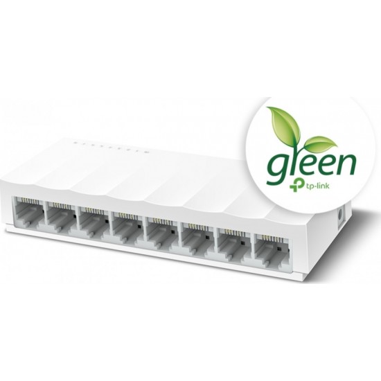TP-LINK LS1008 v2.4 Unmanaged L2 Switch με 8 Θύρες Ethernet (1700000477)