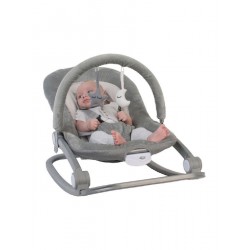 Bo Jungle B-Rocker Αναδιπλούμενο Relax με Μουσική και Δόνηση για Παιδί έως 18kg (BJ-B700100) Γκρι