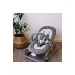 Bo Jungle B-Rocker Αναδιπλούμενο Relax με Μουσική και Δόνηση για Παιδί έως 18kg (BJ-B700100) Γκρι
