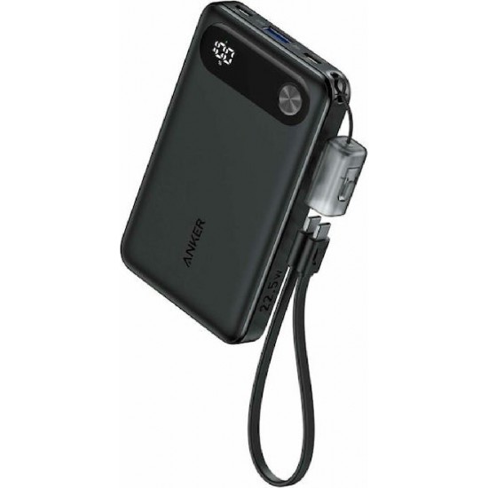Anker Power Bank 10K mAh 22.5W USB-C Cable (A1257G11) Black