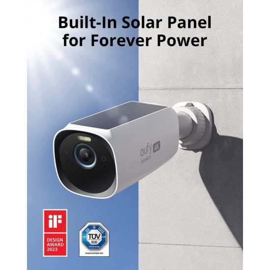 Anker S330 EufyCam 3 Solar 4K Ultra HD Camera (T88723W1) White