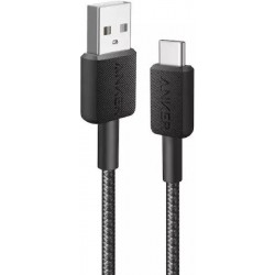 Anker 322 Braided USB 2.0 Cable USB-C male - USB-A 15W PD 0.9m (A81H5G11) Μαύρο