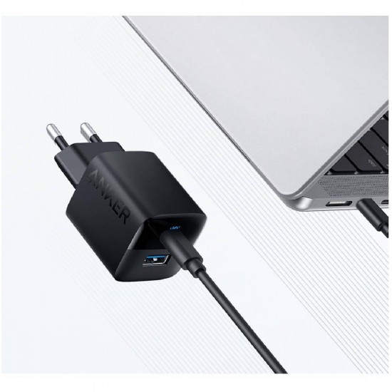 Anker 323 Φορτιστής Χωρίς Καλώδιο με Θύρα USB-A και Θύρα USB-C 33W (A2331G11) Μαύρος