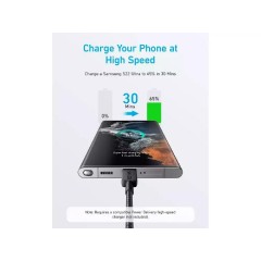 Anker 322 USB-C to USB-C Cable Braided 0.9m (A81F5G11) Black