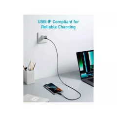 Anker 322 USB-C to USB-C Cable Braided 0.9m (A81F5G11) Black