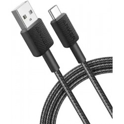 Anker 322 Durable Braided Charging Cable USB-A to USB-C 1.8m (A81H6G11) Black Anker 322 Durable Braided Charging Cable USB-A to USB-C 1.8m (A81H6G11) Black
