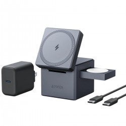 Anker 3-in-1 Cube with Magsafe Ασύρματος Φορτιστής (Y1811G11) Gray Anker 3-in-1 Cube with Magsafe Ασύρματος Φορτιστής (Y1811G11) Gray