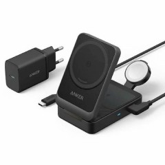 Anker MagGo Wireless Charging Station 3-in-1 Pocket Size 15W (B2557311) Black