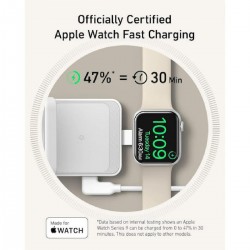 Anker MagGo Wireless Charging Station 3-in-1 Pocket Size 15W (B2557321) White