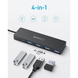 Anker 4-Port Expansion USB-C Data Hub (A8309G11) Black