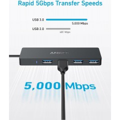 Anker 4-Port Expansion USB-C Data Hub (A8309G11) Black