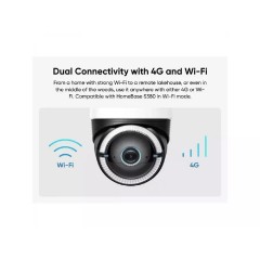 Anker Eufy 4G LTE Cam S330 Ultra HD Battery Camera with Solar Panel (T86P2321) White