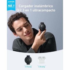 Anker MagGo Foldable Wireless Charging Station Ultra-Compact 3-in-1 Qi2 (B25M8H11) Black