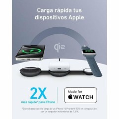 Anker MagGo Foldable Wireless Charging Station Ultra-Compact 3-in-1 Qi2 (B25M8H11) Black