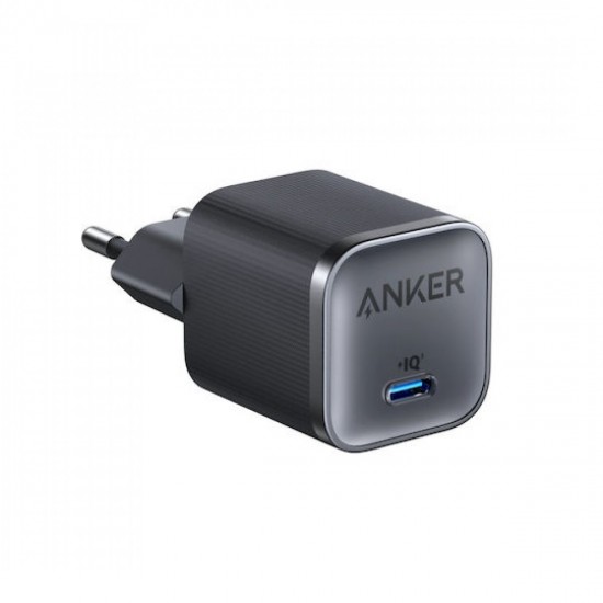 Anker Nano Φορτιστής Χωρίς Καλώδιο GaN με Θύρα USB-C 45W Power Delivery (A2692L11) Μαύρος