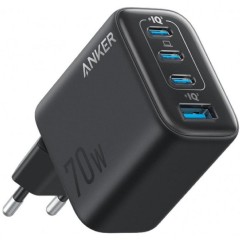 Anker Zolo 3x USB-C 1x USB-A PD 3.0 70W (A121CG11) Black