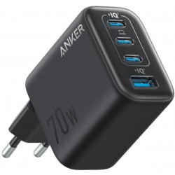 Anker Zolo 3x USB-C 1x USB-A PD 3.0 70W (A121CG11) Black