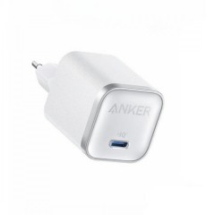 Anker Nano Φορτιστής Χωρίς Καλώδιο GaN με Θύρα USB-C 45W Power Delivery (A2692L21) Λευκός