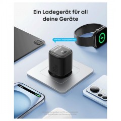 Anker Zolo Φορτιστής Χωρίς Καλώδιο με Θύρα USB-C 30W Power Delivery / Quick Charge 3.0 (A2698G11) Μαύρος