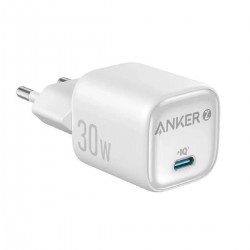 Anker Φορτιστής Χωρίς Καλώδιο GaN με Θύρα USB-C 30W Power Delivery Λευκός (Zolo)