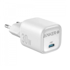 Anker Φορτιστής Χωρίς Καλώδιο GaN με Θύρα USB-C 30W Power Delivery Λευκός (Zolo)