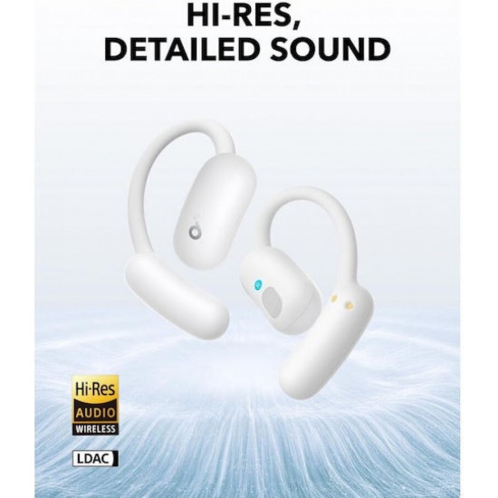 Anker Soundcore AeroFit 2 Bluetooth Handsfree Ακουστικά με Αντοχή στον Ιδρώτα και Θήκη Φόρτισης (A3874G21) White