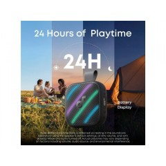 Anker Boom Go 3i Αδιάβροχο Ηχείο Bluetooth 15W με Διάρκεια Μπαταρίας έως 24 ώρες (D5103010) Μαύρο