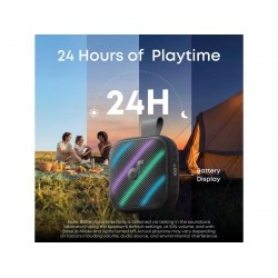 Anker Boom Go 3i Αδιάβροχο Ηχείο Bluetooth 15W με Διάρκεια Μπαταρίας έως 24 ώρες (D5103010) Μαύρο