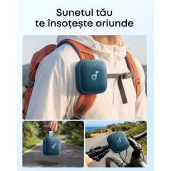 Anker Boom Go 3i Αδιάβροχο Ηχείο Bluetooth 15W με Διάρκεια Μπαταρίας έως 24 ώρες (D5103030) Μπλε