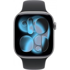 Apple Watch Series 11 Aluminium 42mm Αδιάβροχο με Παλμογράφο Space Grey