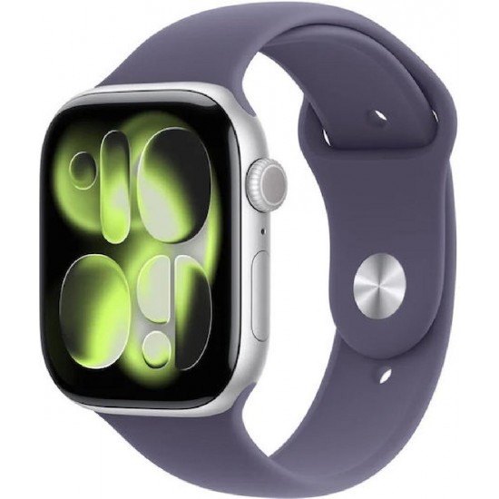 Apple Watch Series 11 Aluminium 46mm Αδιάβροχο με Παλμογράφο Silver