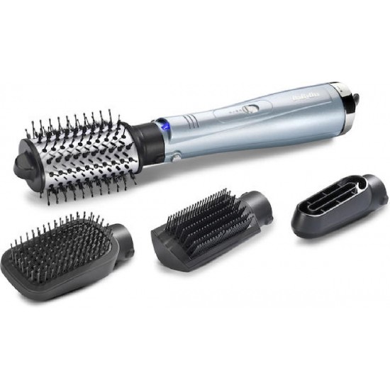 Babyliss Hydro-Fusion 4 in 1 Hairdryer Brush with Anti-Frizz Advanced Ionic Technology (AS774E) Blue
